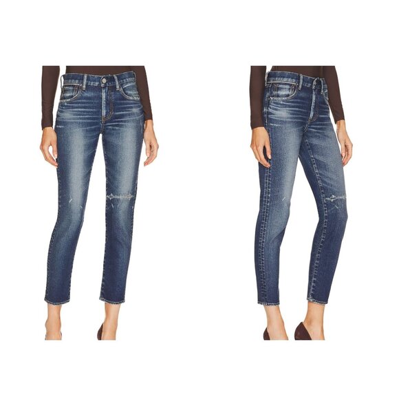 MOUSSY Vintage Edgerton Skinny Jeans Dark Blue Size 28 - Picture 1 of 6